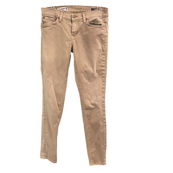 Red Engine Size 29 Cayenne Low Rise Skinny Khaki Twill Denim Jeans Vintage - Picture 1 of 7